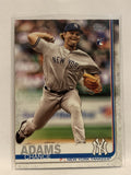 #98 Chance Adams Rookie New York Yankees 2019 Topps Series One Baseball Card