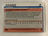 #98 Chance Adams Rookie New York Yankees 2019 Topps Series One Baseball Card