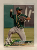 #198 Marcus Semien Oakland Athletics 2018 Topps Series One Baseball Card