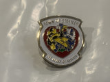Town of Stettler The Heart of Alberta Coat of Arms Lapel Hat Pin