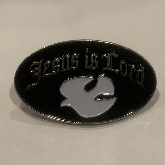 Jesus is Lord Dove Lapel Hat Pin AO