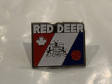 Red Deer City Flag Alberta Lapel Hat Pin