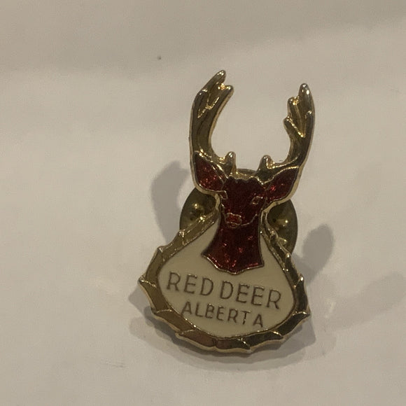 Red Deer Alberta Logo Lapel Hat Pin AO