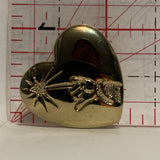 Mickey Fantasia Wand on a Heart Lapel Hat Pin