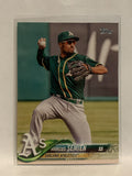 #198 Marcus Semien Oakland Athletics 2018 Topps Series One Baseball Card