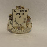 A Town with a Tomorrow Blackfalds Alberta Lapel Hat Pin