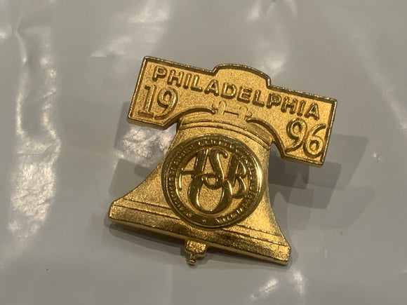 Philadelphia 1996 ASB Bell Lapel Hat Pin