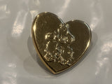 Monsters Inc on a Heart Lapel Hat Pin