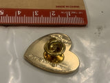 Monsters Inc on a Heart Lapel Hat Pin