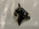 Black Unicorn Lapel Hat Pin