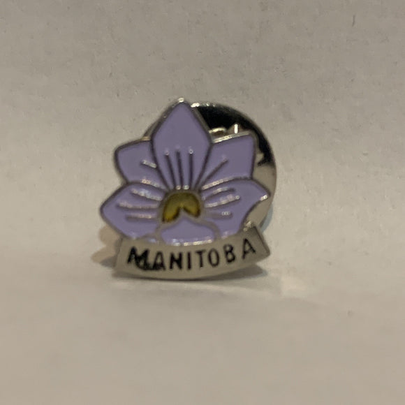 Manitoba Crocus Flower Lapel Hat Pin