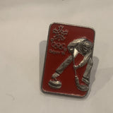 Curling Calgary 1988 Winter Olympics Lapel Hat Pin AP