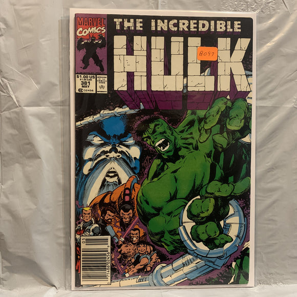 #381 The Incredible Hulk Marvel Comics BB 8346