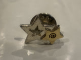 Pair of Stars Lapel Hat Pin