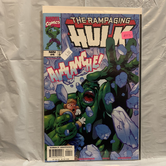 #4 The Rampaging Hulk Avalanche Marvel Comics BB 8355