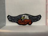 Born Wild Bald Eagle Iron On Patch AA