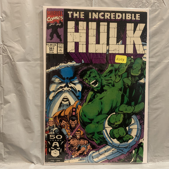 #381 The Incredible Hulk Marvel Comics BB 8362
