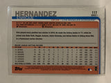 #117 Eneique Hernandez Los Angeles Dodgers 2019 Topps Series One Baseball Card