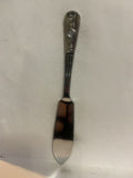 Flowered Butter Knife Souvenir Spoon