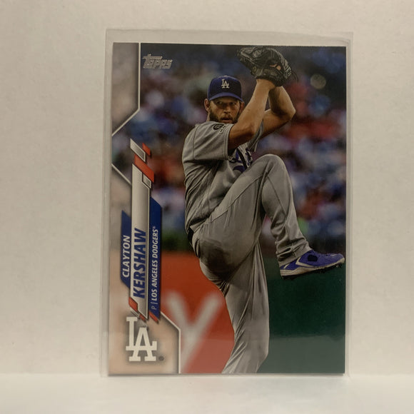 #118 Clayton Kershaw Los Angeles Dodgers 2020 Topps Series One Baseball Card JA