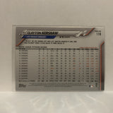 #118 Clayton Kershaw Los Angeles Dodgers 2020 Topps Series One Baseball Card JA