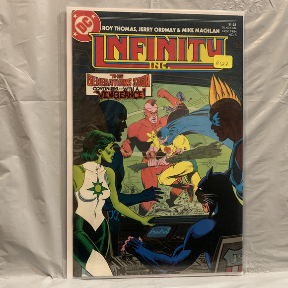 #8 Infinity Inc The Generations Saga Continues with a Vengeance DC Comics BB 8374