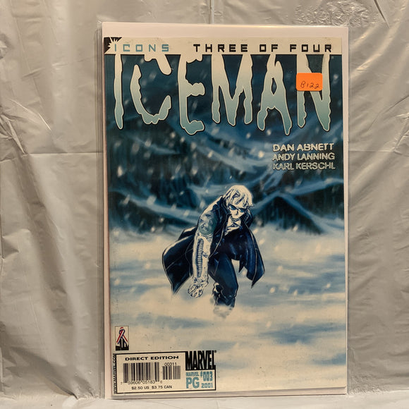 #003 Icons Iceman 3 of 4 Marvel Comics BB 8375