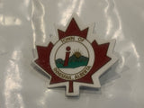 Town of Innisfail Alberta Maple Leaf Lapel Hat Pin