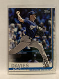 #122 Zach Davies Milwaukee Brewers 2019 Topps Series One Baseball Card