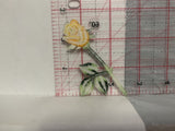 Yellow Rose Flower Iron On Patch AA