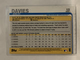 #122 Zach Davies Milwaukee Brewers 2019 Topps Series One Baseball Card