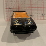 Black 70 Pontiac GTO ©2007 Hot Wheels Diecast Cars CB
