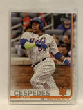 #128 Yoenis Cespedes New York Mets 2019 Topps Series One Baseball Card
