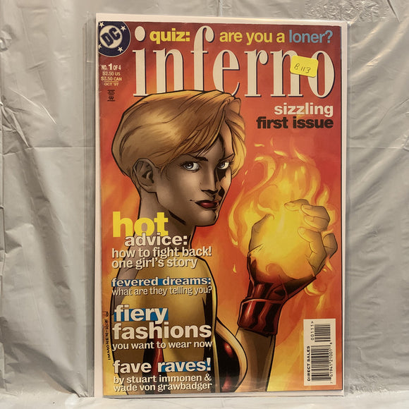 #1 of 4 Inferno  DC Comics BB 8384