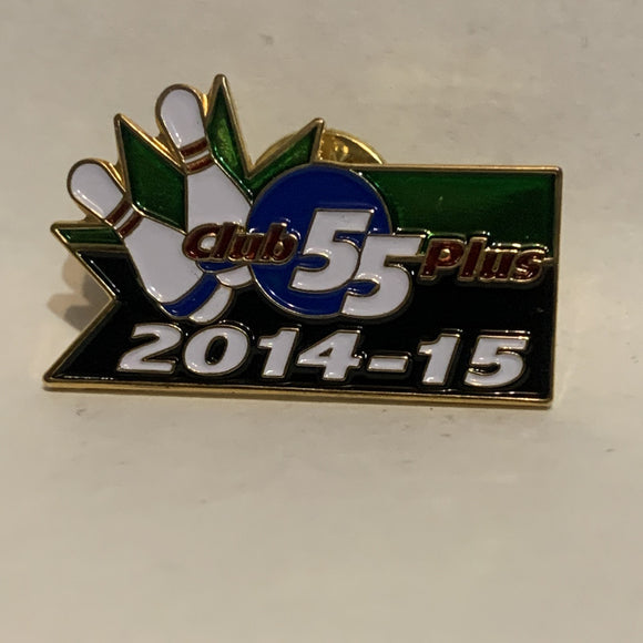Club 55 Plus Bowling 2014 15 Logo Lapel Hat Pin