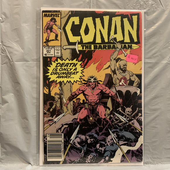 #221 Conan The Barbarian Death is only a Drumbeat away Marvel Comics BC 8397
