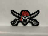 Pirate Skull Cross Swords Iron On Patch AA