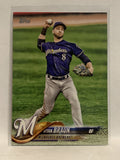 #180 Ryan Braun Milwaukee Brewers 2018 Topps Series One Baseball Card