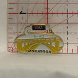 K40 1982 Saskatoon Curling Saskatchewan Lapel Hat Pin