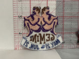 Gemini May 21 June 21 Horoscope Iron On Patch AA