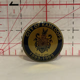 City of Kamloops Crest Emblem 1893 1993 British Columbia Lapel Hat Pin