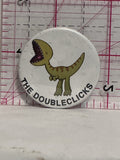The Double Clicks Dinosaur  Button Pinback