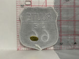 Route US 66 Black Iron On Patch AA