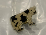 Black & White Dairy Cow Holstein Lapel Hat Pin
