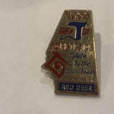 1994 Agri-Trade Red Deer Salute To The Farm Family Lapel Hat Pin AQ