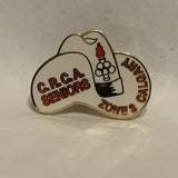 C.R.C.A. Seniors Olympics Calgary Zone 3 White Hat Lapel Hat Pin