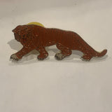 Orange Striped Tiger Lapel Hat Pin AQ