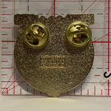 Lions Club Calgary Wild Rose 2004 37-0 We Serve Horse Shoe Lapel Hat Pin