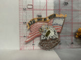 Born in The USA Eagle Flag Iron On Patch AA