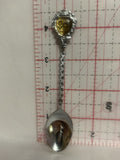Ardrie Alberta September Aster Flower Souvenir Spoon